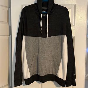 Spalding Gray and White Pullover Hoodie